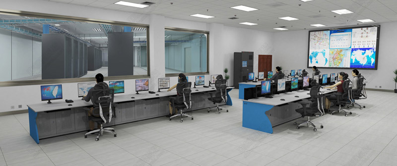 電氣工業集控中心操作臺效果圖圖片